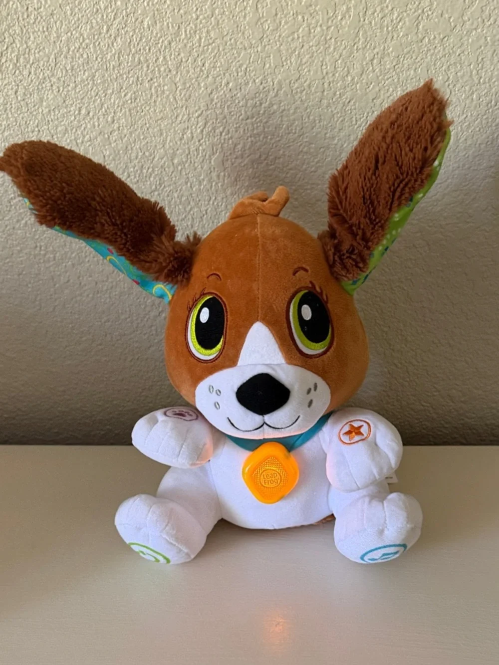 LeapFrog Baby/Toddler Speak & Learn Brown & White Plush Puppy